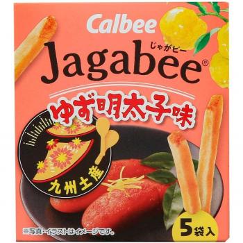 Calbee Yuzu Mentaiko Flavored Jagabee 80g (5 x 16g)
