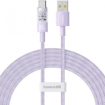 P10373002511‑01 Baseus Gem 100W Super Fast USB‑C Cable – 2M – Nebula Purple