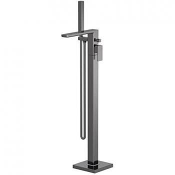 Windon Freestanding Bath‑Shower Mixing Faucet – Brushed Pewter, 357 mm Height