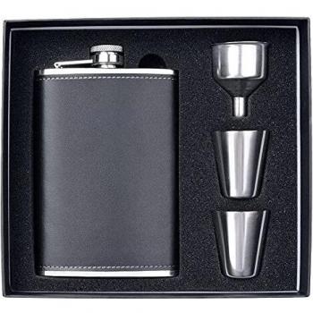 Premium 8 Oz Liquor Flask for Women, Skiing & Wedding Gift Set