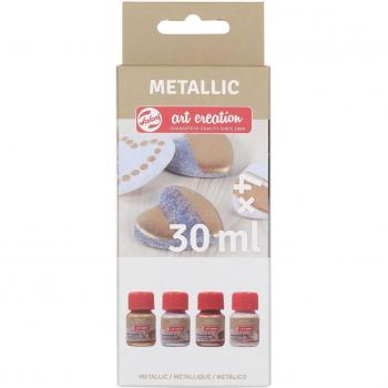 Vernice Metallic Royal Talens Basic Set 4x30 ml