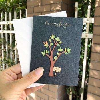 Cartes de vœux Thanksgiving 3D avec enveloppe