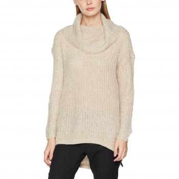 Camiseta de Cuello Alto para Mujer ONLY, Marrón, Talla 42