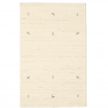 Tapis Gabbeh à Deux Lignes – Blanc Écru, Taille 100 × 160 cm, Fabrication RugVista