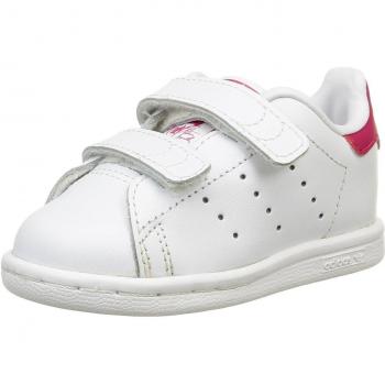 Ftwwht/Ftwwht/Bopink Adidas Stan Smith Cf I Kids Shoes