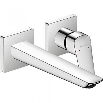 Mitigeur lavabo mural Hansgrohe Logis 20,5 cm chromé