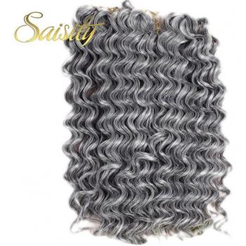 Extensiones de Cabello Trenzado con Efecto Ombre y Onda Profunda, Largo Corto 10