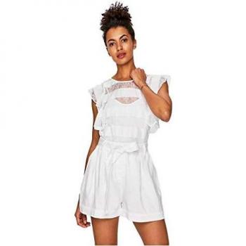 Guess Top, Bianco (True White A000 Twht), Small Donna