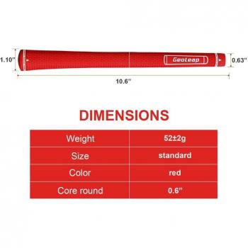 Geoleap Double G Pattern Golf Grips 10pcs