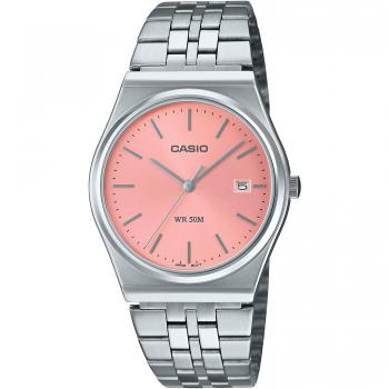 Reloj CASIO Standard MTP-B145D-4A, movimiento de cuarzo, dial rosa