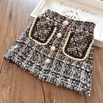 Autumn Winter Plaid Skirt for Girls, 100-150 CM