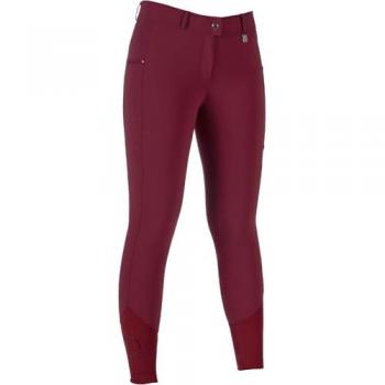 Donna Livigno Pantaloni da Cavallo 46 Bordeaux Silicone