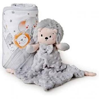 Capa de baño y doudou erizo de Interbaby