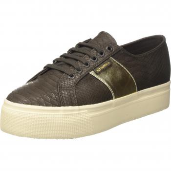 Baskets Superga 2790 PU SNAKE W Marron imprimé serpent