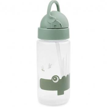 Gourde Croco Vert avec rietje 350 ml