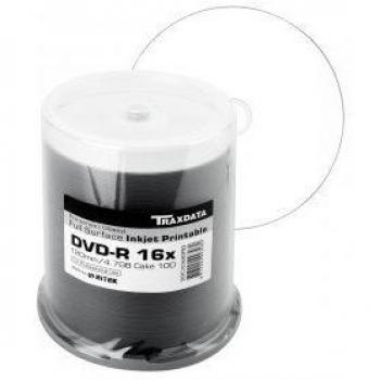 Traxdata DVD‑R 4,7 GB 16×, 100 Stück – Aufbewahrungsmedium