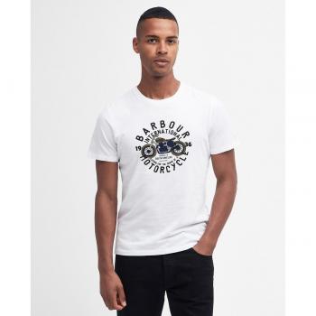 Barbour International Men's White Tee