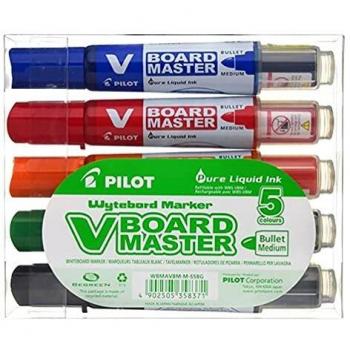 Pilot Boardmarker V-Boardmaster Begreen Set mit Tafelwischer