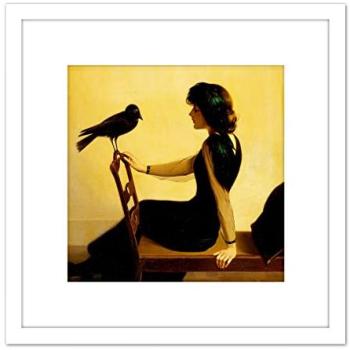 Harry Willson Watrous “The Chatterers” (1913) – 8×8″ Wooden Framed Print