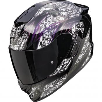 Casque Scorpion Exo-1400 Evo II Air Fantasy Noir Blanc XL