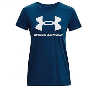 Camiseta UA W Sportstyle Logo Manga Curta Azul