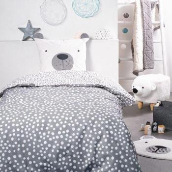 Cover de Cama Funny Bear 140x200 – 57 hilos/cm², tela multicolor