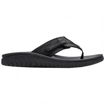 Clarks Wesley Sun Ciabatte in Pelle Nera EU 44,5