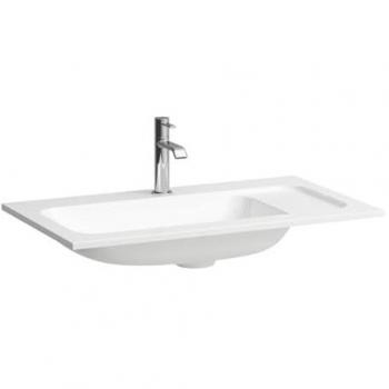 Laufen Meda Möbelhandwaschbecken slim 775x445mm ohne Überlauf mit Hahnloch weiß matt