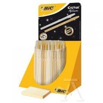 Muestreo Bic 40 Bolígrafos Dorados y Plateados Aniversario
