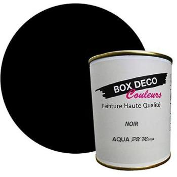 Peinture à la laque polyuréthane mono-composante aspect satin Noir