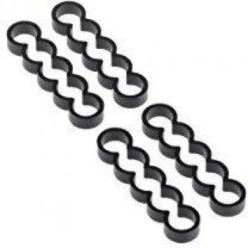 Alphacool Ice Clamp X5 Flat 4mm Black – 4 Pieces