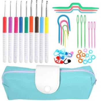 Nonvor 9Pcs Various Knitting Needles with Tool Packet