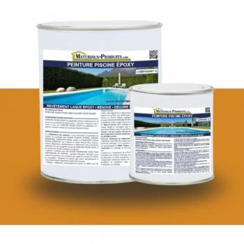 Peinture de Piscine Époxy 10 Kg Couleur Orange