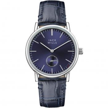 JW007BLSS: Jack Wills Damenanalog‑Digital Uhr mit Ledergürtel