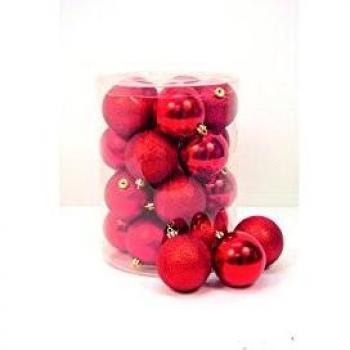 Palline Festive Rosse 0,80 cm