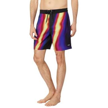 Hurley Phantom Eco Classic 18 Men's Black-White Swim Trunks