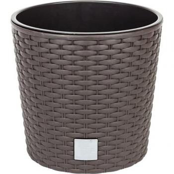 Pot de fleurs rond Rato 8,7L avec insert blanc