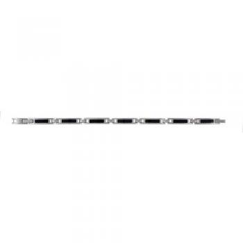 Phebus Bracelet Homme Acier Inoxydable Carbone Noir 20 cm