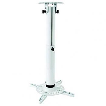 White Projector Ceiling Mount with 30-44 cm Adjustment Range, Kimex 052-2002
