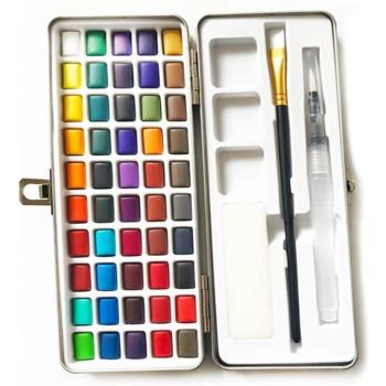 50 Colors Watercolor Paint Set for Drawing