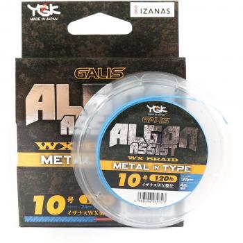 Algon Assist WX Treccia Rame Mezzofilo Tipo Metallo 4m 10m 120lb Blu 9323 Blu