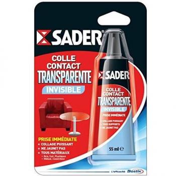SADER Tube colle contact néoprène translucide 55 ml
