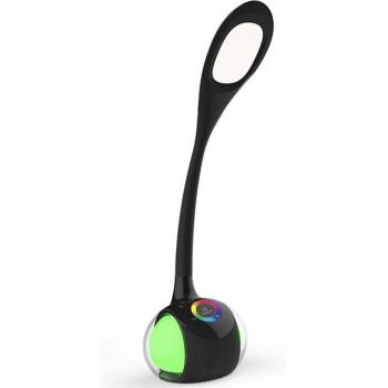 LED Touch Lamp with Bluetooth Speaker and Colorful Night Light Feature