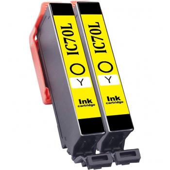 Epson ICY70L 2‑kleurige geelinkt cartridge Cherry Ink compatibel – EP‑805AW