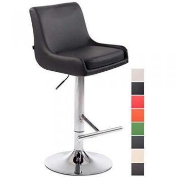 Bar Club Seat – Similicuir, Chrome & Grey