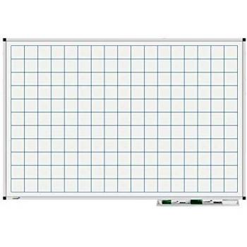 Legamaster 7-101743 Whiteboard Premium 50 mm Raster, 90 x 60 cm