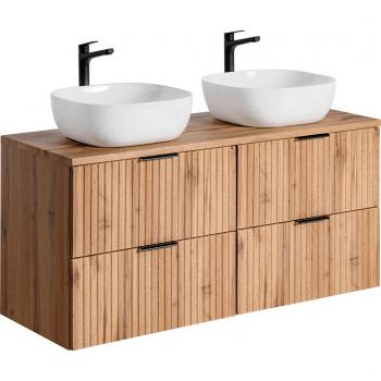 Meuble double vasques à poser Georgia Oak 120 cm