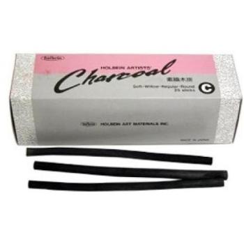 Willow Medium Charcoal by Holbein, 25-Pack (No.C)