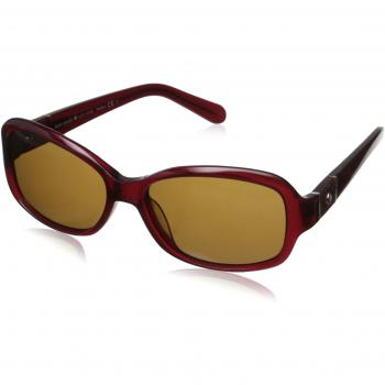Kate Spade Cheyenne FWG 55 15 130 Rechteckige Sonnenbrille – Rot Glitzernetz