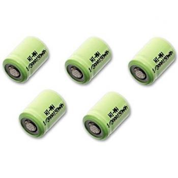Pack VHBW 5x Ni‑MH 1/3 AAA – 150 mAh, 1,2 V para Modelismo